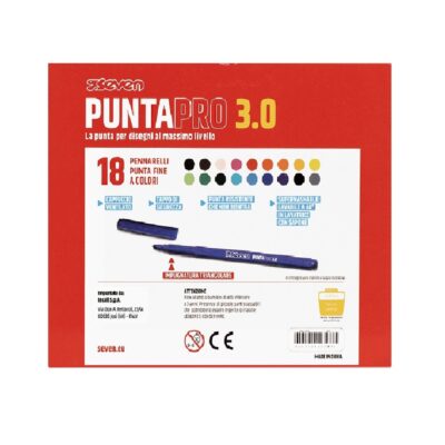 Alternative view of Pennarelli Puntapro 3.0 - Scatola Da 18 Pz Seven