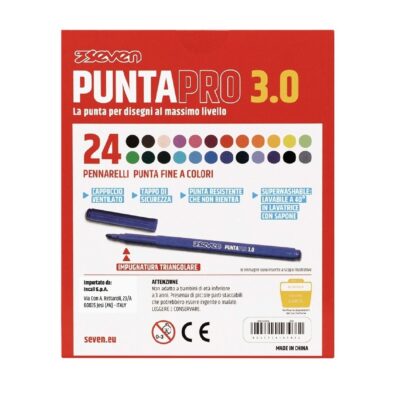 Alternative view of Pennarelli Puntapro 3.0 - Scatola Da 24 Pz Seven