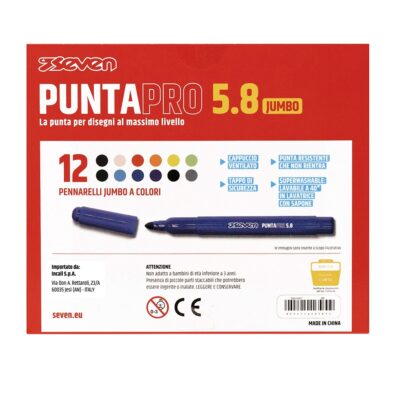 Alternative view of Pennarelli Puntapro 5.8 - Scatola Da 12 Pz Seven