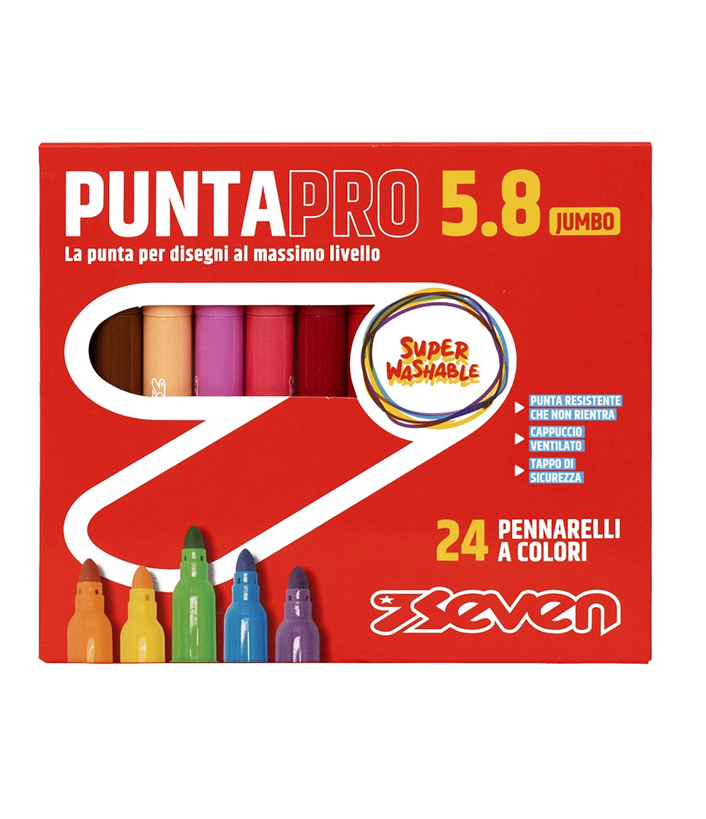 Pennarelli Puntapro 5.8 - Scatola Da 24 Pz Seven