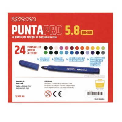 Alternative view of Pennarelli Puntapro 5.8 - Scatola Da 24 Pz Seven