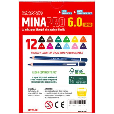 Alternative view of Pastelli Minapro 6.0 - Scatola 12 Pz Seven