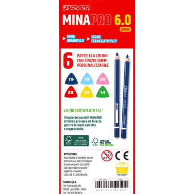 Alternative view of Pastelli Minapro 6.0 - Scatola 6 Pz Seven